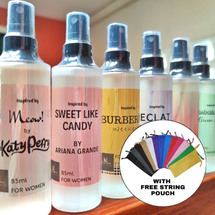 [15+1] FOR HER 85ML INSPIRED PERFUME PLUS FREE STRING POUCH! | Lazada PH