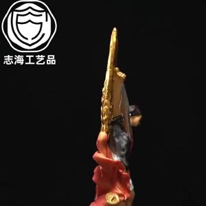 2.5cm Resin Classic St. Michael Angel Figurine Statue Ornament Home Decor Tabletop Decorative Crafts