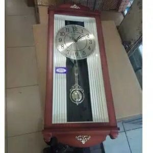 COD Jam Dinding Bandul bunyi Melody bell SAKANA 387 besar 70x27cm Movement free Peking Bubble warp