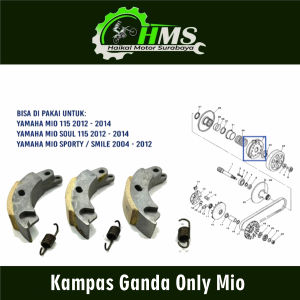 Kampas Ganda Only Mio - Kanvas Kopling Kupling Sepatu Otomatis Yamaha Fino Mio Soul Mio Sporty Nouvo