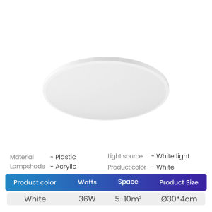 [With Gift]HAN RIVER LED Ceiling Light 48W 36W 20W 3Color Ultra Thin Lampu Siling Dampproof LED Lights for Home Bedroom Light