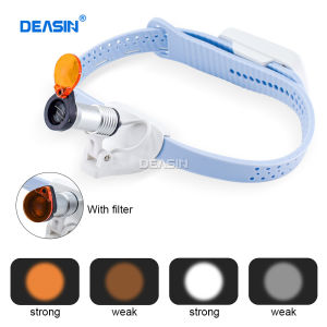 ไฟหน้าเกี่ยวกับฟันการแพทย์ LED ความสว่างสูงไร้สาย5W สไตล์สายรัดศีรษะสว่างที่สุดยอด