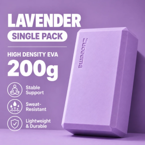 [SG Local Stock]Suling High Density EVA Yoga Block Yoga Brick for Pilates Stretching Fitness Exercise Suppor 200g