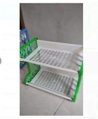 Rak plastik mini susun 2 serbaguna rak Kosmetik Unik nasional Ss 2