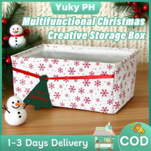 Christmas Creative Storage Box Kids Toys Organizer Fruit Snacks Desktop Container Desktop Container Home Organizer Bedroom Closet Clothes Sundries Storage Box