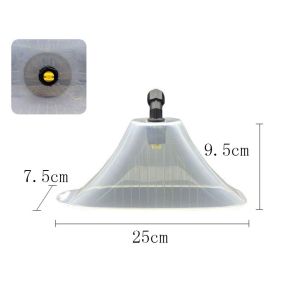 DUOJI กันลม ฝาครอบกันลม โปร่งใสโปร่งใส ประเภทพัดลม ที่บังลมหัวฉีดสเปรย์ อุปกรณ์รดน้ำน้ำ พร้อมที่บังลม ฝาครอบกันลมเครื่องพ่นสารเคมีไฟฟ้า ข้าวโพดฟิลด์