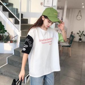 QXshop 🎀✨รุ่นนี้บอกเลยว่าน่ารักนิบนุบหัวใจมากสีสันสดใสเห็นแล้วใจเกินต้านมาก เสื้อยืดคอกลม สีสันสดใสโดนใจวัยรุ่นสุด💙