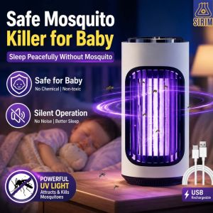 2026 NEW AI portable uv mosquito killer lamp USB Rechargeable no-toxic Pest Trap Jimat Tenaga Perangkap Lalat、Nyamuk灭蚊灯