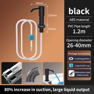 Kitchen Sink Soap Dispenser Presser Vegetable Wash Basin Detergent Bottle with Extender Hand Sanitizer Pressure Pump