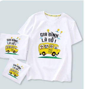 Áo thun gia đình là số 1 Đồng phục gia đình 3/4/5 người giá rẻ thun cotton mịn mát  CÓ SIZE 4XL [giá 1 áo]