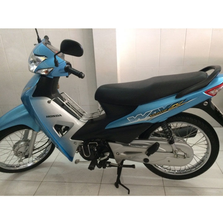 [ 4 món ] Đầu xe trước màu XANH NGỌC(4 món) kèm pha đèn xe Wave RS / S100 / alpha