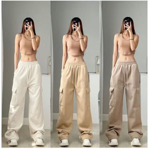 CELANA CARGO PANTS / HIGHWAIST LOOSE CARGO / CELANA CARGO PANJANG WANITA KOREAN STYLE