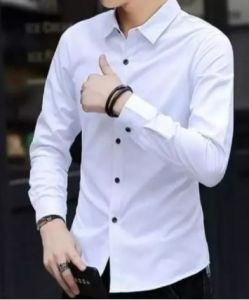 KEMEJA POLOS PRIA SLIMFIT PANJANG WARNA ABU // Kemeja Pria Lengan Panjang Slim-fitting Polos V-Neck TERMURAH TERLARIS