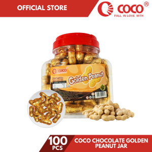 coco Chocolate Golden Peanut Jar-100 pcs per jar-2-year shelf life Snack Dessert Snack Dessert
