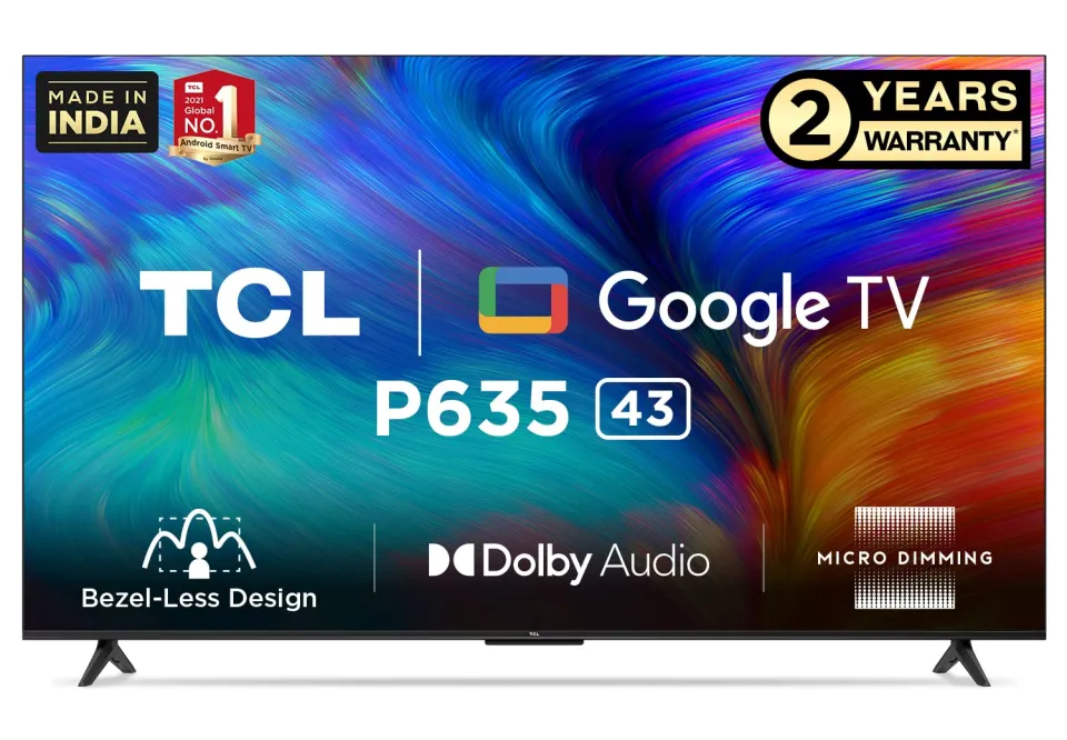 TCL P635 43 50 55 58 65 75 inch 4k Google Android SMART TV
