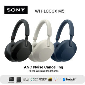 ♥Hàng sẵn có + Miễn phí vận chuyển♥ANC Sony WH-1000XM5 (wh1000xm5) Bluetooth không dây Tai nghe trùm tai khử tiếng ồn với mic với microphone giảm tiếng ồn Tai nghe chơi game tai nghe bluetooth đội đầu phù hợp với tai nghe thể thao