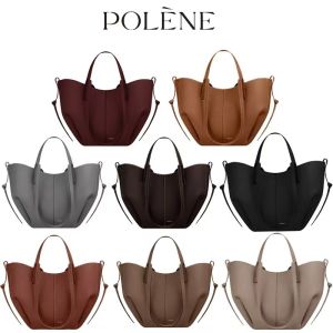 Polène tote bag with wing design crossbody leather tote large capacity