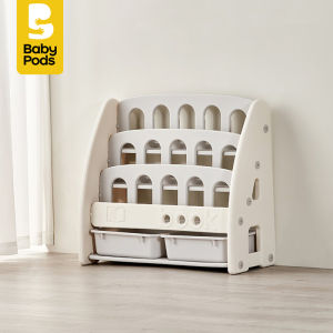 Kệ sách cho bé nhựa nguyên sinh cao cấp hiệu Babypods mẫu Alphabet