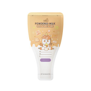 (มาตรฐานอย.สหรัฐ) วัดอุณหภูมินมได้ทันที Saker ถุงแบ่งนมผง พกง่าย เกรดอาหาร ซิปล็อกแน่น นมไม่จับก้อน