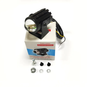 หลอดไฟตามอเตอร์ไซค์ สปอร์ตไลท์มอเตอร์ไซค์/คู่ 128W+128W/88W+88W LED DC12V-24V 2แพ็ค/ไฟโปรเจคเตอร์/สปอตไลท์มอเตอร์ไซค์/ไฟมอเตอร์ไซค์/ไฟหน้ารถ LED/ไฟท้าย สว่างมาก 2 ระดับ (แสงสีขาว+แสงสีส้ม)