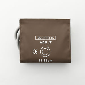 Replaceable Blood Pressure Cuff High Quality Brown Imitation Leather Cuffs Nibp Cuff Adult for Mindray Mec1000 Patient Monitor