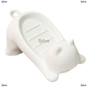 [COD] fjdse กล่องสบู่รูปแมวการ์ตูนที่วางสบู่ที่คว่ำจานเก็บสบู่อุปกรณ์ในครัวเรือนห้องน้ำ