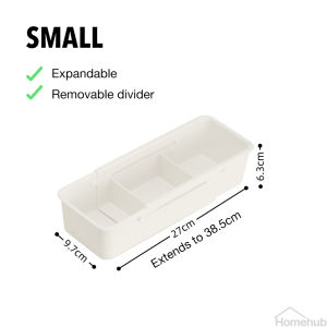 SG STOCK Multifunctional Desk Drawer Storage Stationery Office Kitchen Cutlery Organiser with Partitions