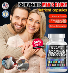 HFH Seaweed Black Seed Oil Capsules Black Seed Oil Supplement Seaweed Extract Capsules Immune And Digestive Wellness Support Nigella Sativa Daily Health Supplement