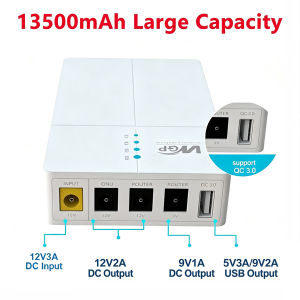 13500mAh 4 In 1 Mini UPS Power Supply Modem UPS Powerbank Mini UPS For wifi Router UPS wifi Power Bank