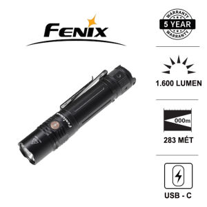 Đèn pin chuyên dụng nhỏ gọn FENIX PD36R độ sáng 1600lm chiếu xa 283 m pin 21700 5000mAh cổng sạc Type-C Đèn Đèn pin