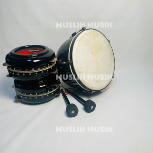 Hadroh Standar Bas Kulit 40 Cm Fullset Kualitas Premium FREE TAS -MM