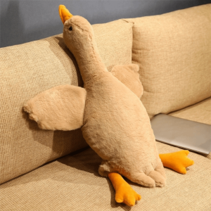 BESTOUR 50/90cm Energy Release Duck Plush Dogs Toy Soft Goose Dolls Cats Toy Cute Portable Pet Companion Toy