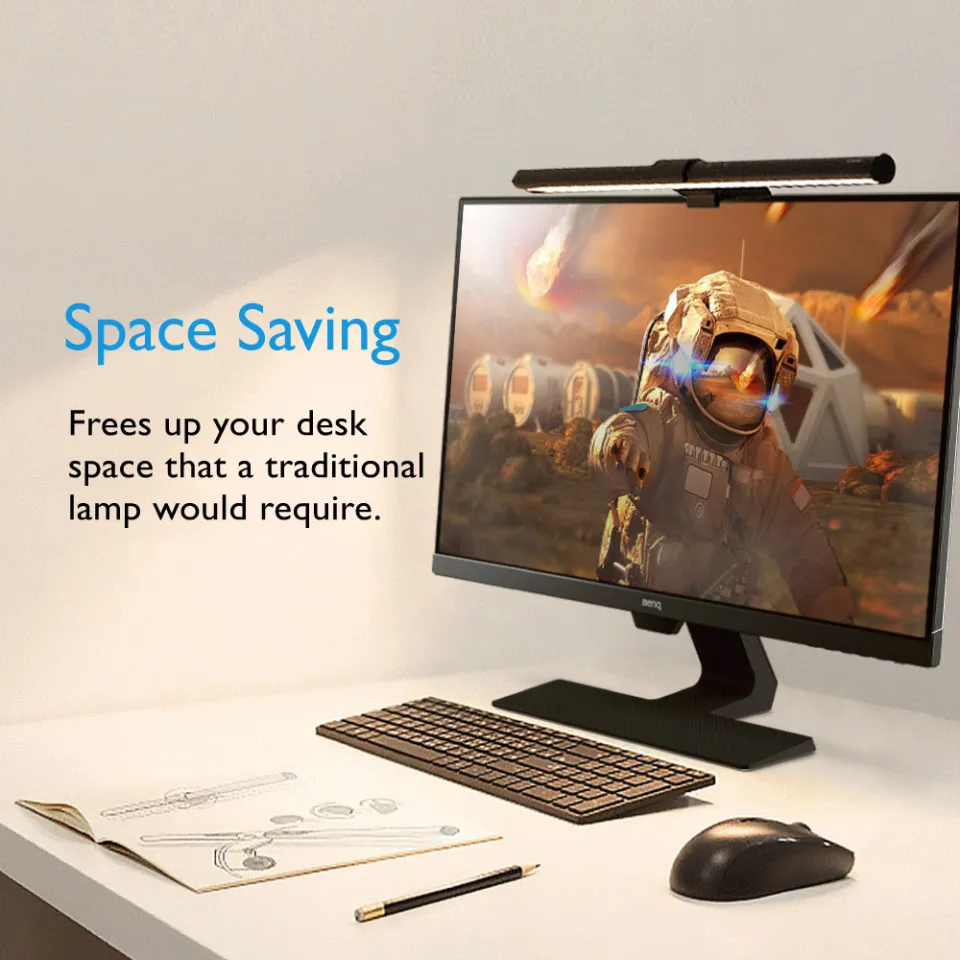 BenQ ScreenBar LED Light Bar for Monitor Glare Free Auto Dimming 8