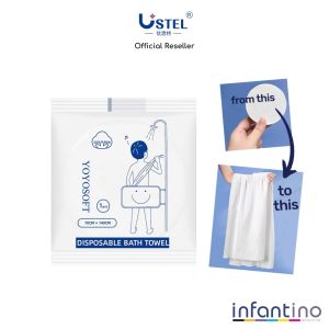 Infantino | Yoyosoft Compressed Disposable Full Sized Bath Towel With Embossed Texture