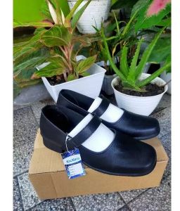 SEPATU PANTOFEL WANITA HITAM HAK 3 CM SEPATU WANITA / SEKOLAH / KANTOR / PASKIBRA