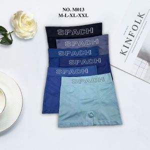 SPACH M013 | 6 pcs Boxer Seamless Motif Warna Random / Motif Corak