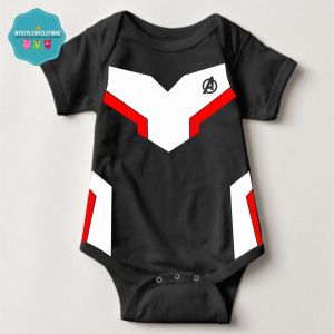 Superhero Baby Onesies with Name Back Print- The Avengers Uniform
