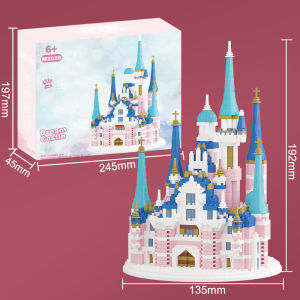 ZHBO Mainan Anak Perempuan Brick Nano Block Lego istana disney Model Susun Edukasi Mainan 6/7/8 tahun
