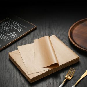 Parchment Paper Sheets for Baking No-Stick No-Leak Unbleached Baking Paper Pre-cut Half Parchment Paper Sheets for Oven Air Fryer Microwave