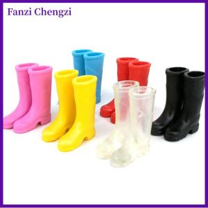 Fanzi ตุ๊กตาตกแต่ง MINI Rain BOOTS อุปกรณ์เสริมตุ๊กตาขนาดเล็ก1/12