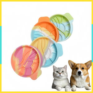 Anti Choking Pet Bowl Silicone Slow Feeder Mat Non Slip Surface Licking Activity for Cats Dogs Makanan Haiwan