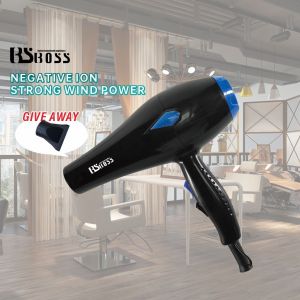 BSBOSS 2200W Strong Wind Ionic Travel Hair Dryer