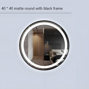Bathroom LED Mirror with led light wall decor smart tri color dimming Frameless Beauty Makeup anti fog