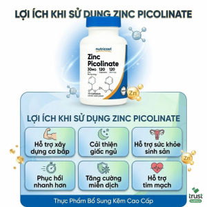 Viên uống Nutricost Zinc Picolinate hấp thu nhanh hỗ trợ sức khỏe - SẢN PHẨM CHẤT LƯỢNG CAO ĐƯỢC YÊU THÍCH SĂN ĐÓN TRÊN THỊ TRƯỜNG HIỆN NAY HÀNG ĐẢM BẢO DÙNG SIÊU THÍCH MỜI KHÁCH YÊU TRẢI NGHIỆM