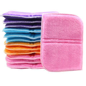 2pcs Kitchen Cleaning Cloth Dishwashing Sponge Pan Bowl Dishes Washing Sponge Brush Household Cleaning Accessories