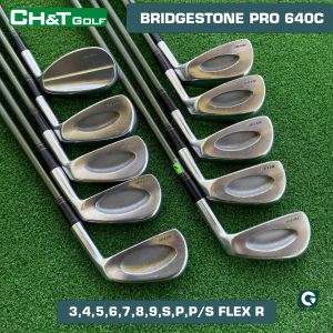 Bộ gậy golf sắt Bridgestone Pro 640C 10 cây 3456789PSP/S Flex R