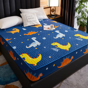 Waterproof Mattress Protector Cover with Hypoallergenic Quilted Knitted Fabric Single/Queen/King Sizes Bed Sheet