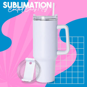 Easyprint White Sublimation Coated Cars mug  (40Oz-1200ML)