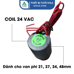 Cuộn coil van điện từ phi 27mm/34mm/48mm/60mm Coil điện từ nguồn điện 220v/ 24v Coil van từ IGS Cuộn coil chống nước cuộn điện từ cho van điện từ