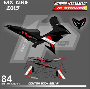 MX KING 2015  (COD) STIKER STRIPING MOTOR YAMAHA MX KING 2015  - STIKER LIST SIMPLE DESAIN RACING HOLOGRAM DAN TRANSPARAN BISA COD IP PROJECT.KODE-84